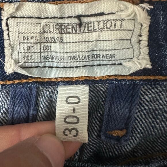 Current/Elliott The Fling Boyfriend Jeans Loved Wash Size 30 - Picture 5 of 11